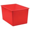 Teacher Created Resources Storage Bin, Plastic, Red, 3 PK 20432